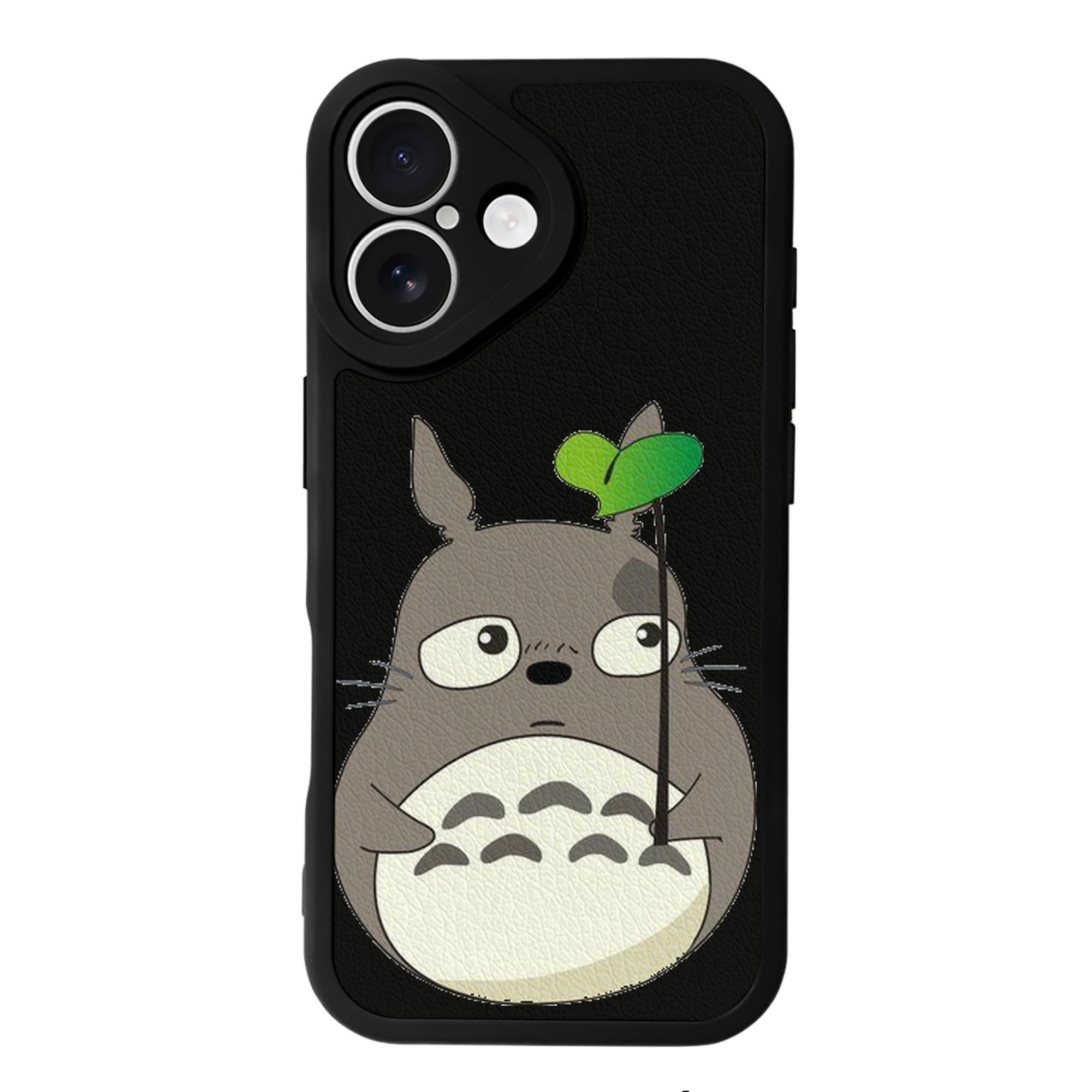 （画像用） となりのトトロ 草壁メイ 草壁サツキ My Neighbor Totoro Satsuki Kusakabe Mei Kusakabe 【iPhone 16シリーズ対応】シリコンスマホケース（レザー調） 材質：シリコン